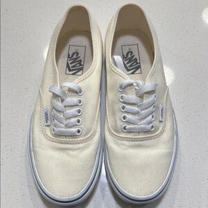 Vans White Canvas Sneakers